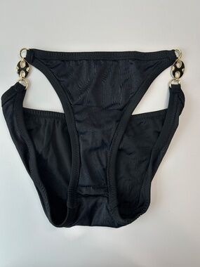 J.Crew NWOT Solid Glamour Bikini Bottom Size XS Black Color